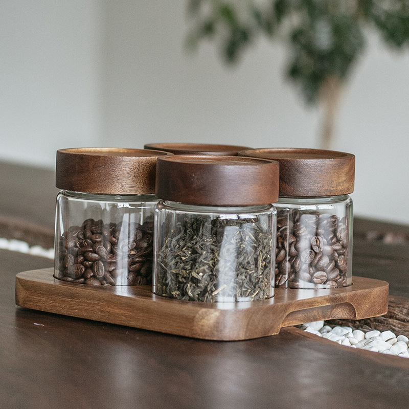 玻璃茶叶罐密封茶罐空罐