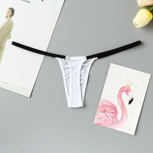 性感细带迷你丁字裤女低腰冰丝