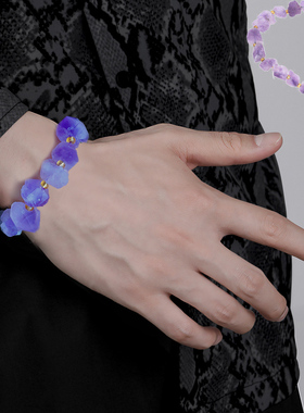 梦幻紫水晶原石手串弹力