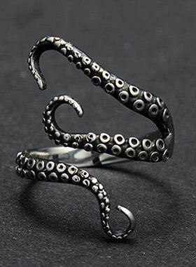 通用章鱼触手巨妖个性戒指