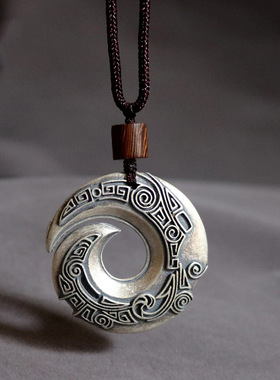 项链扭转乾坤古风平安扣牛年吊坠