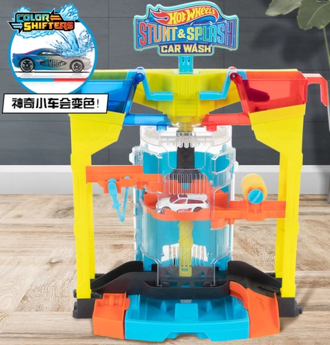 Mattel, хот вилс, механическая акула с рельсами, комплект, игрушечная машина для мальчиков, игрушка