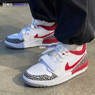 Air Jordan Legacy 312 Low AJ白红低帮休闲复古篮球鞋FQ7827-106