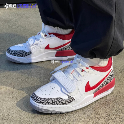Air Jordan Legacy 312 Low AJ白红低帮休闲复古篮球鞋FQ7827-106