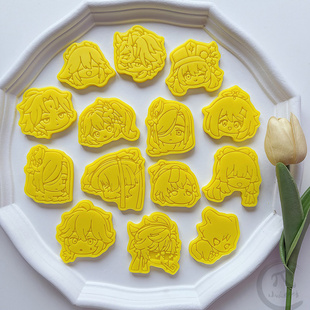 玖灵3D原神派蒙纳西妲神子周边卡通饼干模具胡桃钟离魈烘焙印模