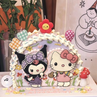 乐甜鱼鱼卡通饼干模具Hallo kitty猫库洛米曲奇烘焙印模工具