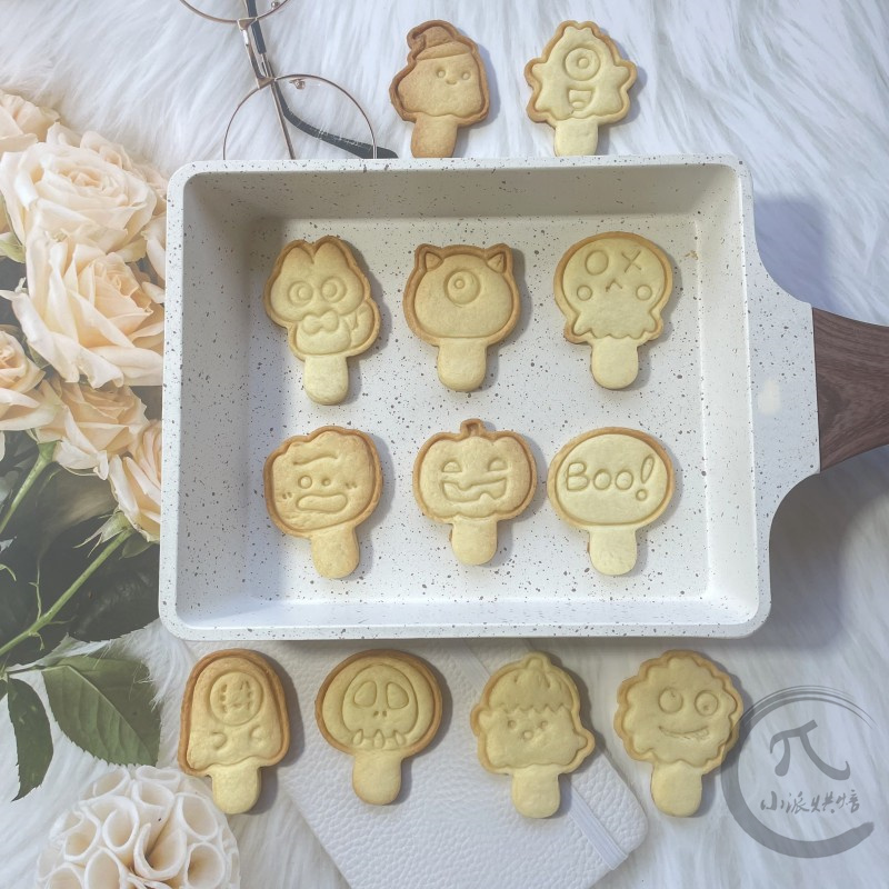 万圣节棒棒糖雪糕创意卡通动物饼干模具猫咪幽灵南瓜日式印模单层