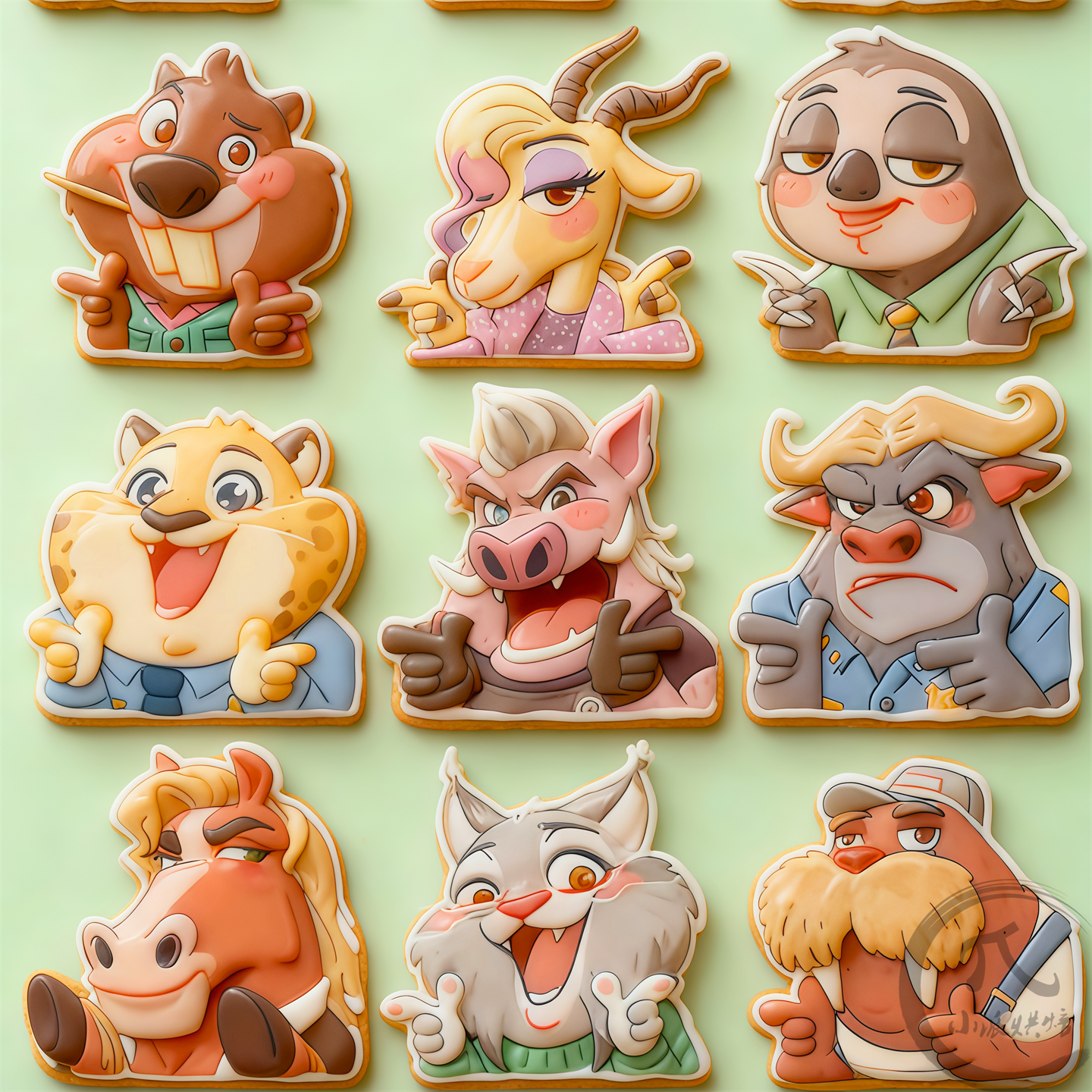 疯狂动物城卡通饼干模具朱迪尼克盖瑞曲奇糖霜立体家用烘焙印模