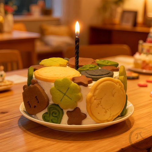 hamin生日庆祝蛋糕饼干模具按压式卡通黄油曲奇家用烘焙工具PLAVE