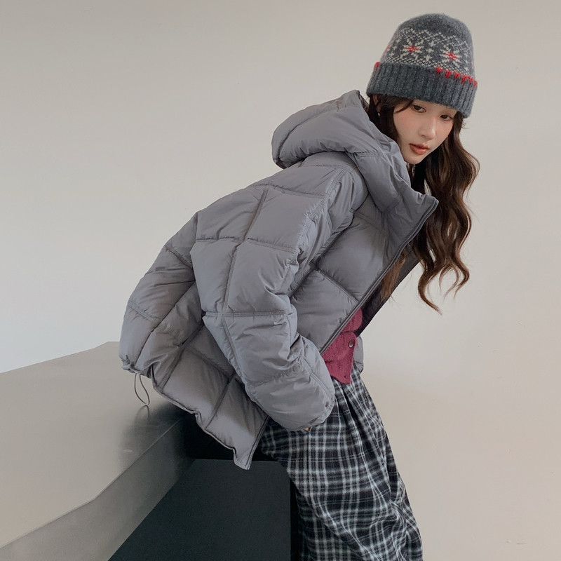 今年流行羽绒棉服女2025新款冬季学生面包服宽松短款连帽棉衣外套