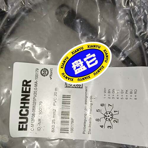 可维修C-M12F08-08X025PV20，0-，安士能连接器