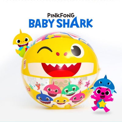 海滩排球碰碰狐鲨鱼宝宝沙滩球