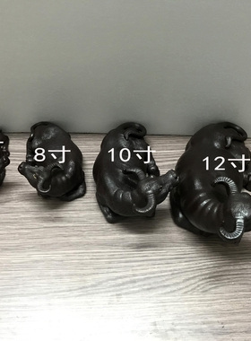 陶瓷卧牛黑色水牛摆件招财风水假山家居客厅装饰品摆设开业礼品