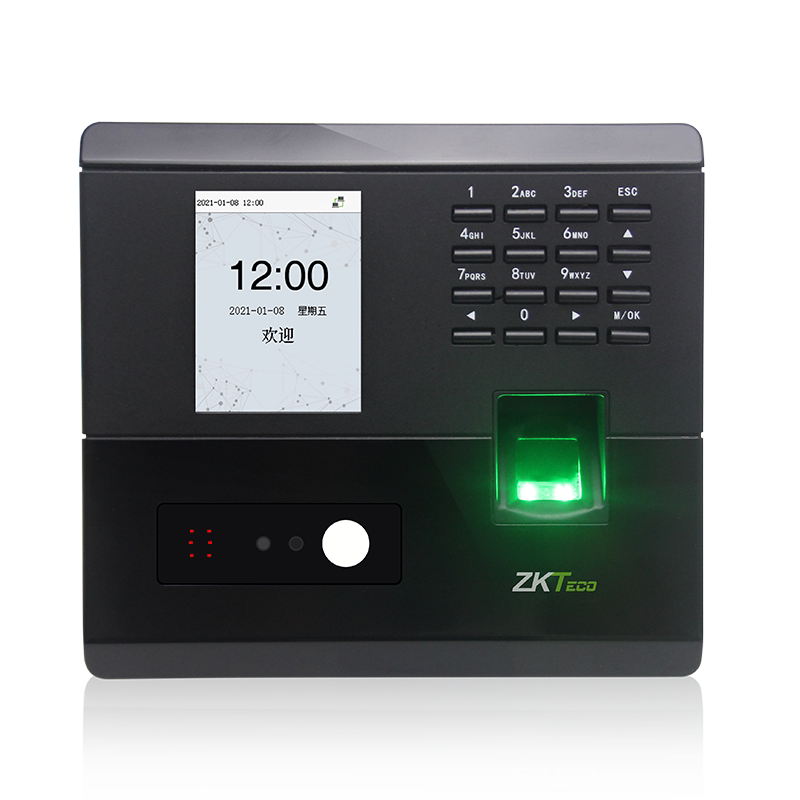 【赠U盘】ZKTeco熵基nface102-S人脸识别考勤机指纹面部门禁一体打卡机员工上班签到机动态识别刷脸打卡机