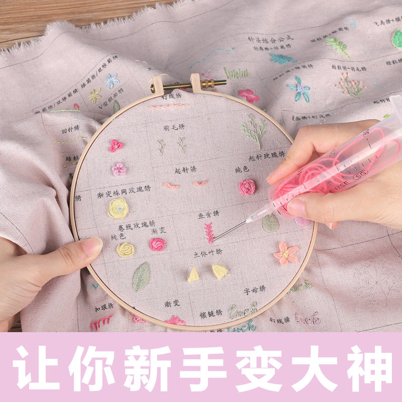 刺绣平安符手工自绣衣服材料包图片