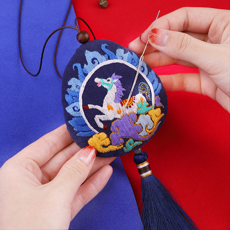 香包材料平安福苏绣手工diy