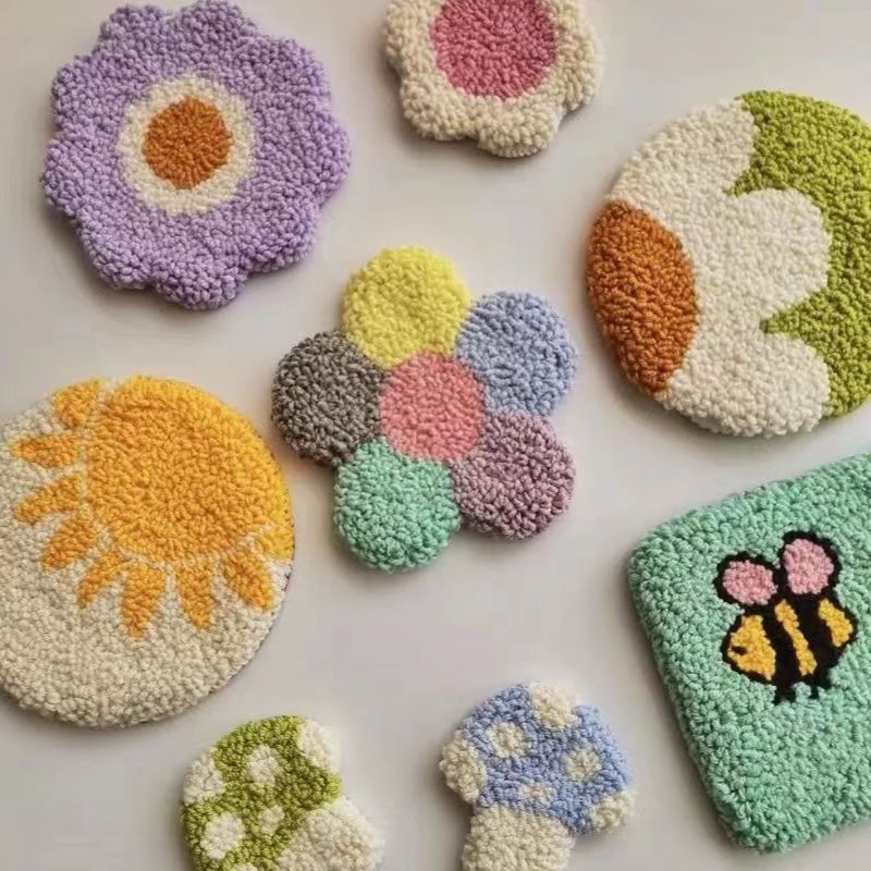 戳戳绣杯垫初学者diy材料包手工