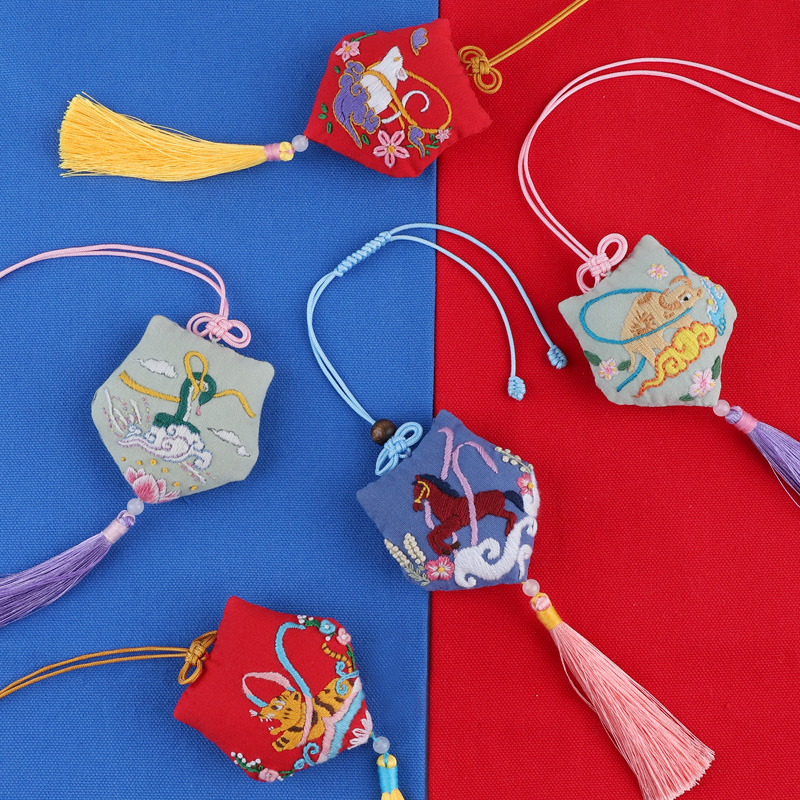 平安符香囊刺绣diy礼物手工自绣