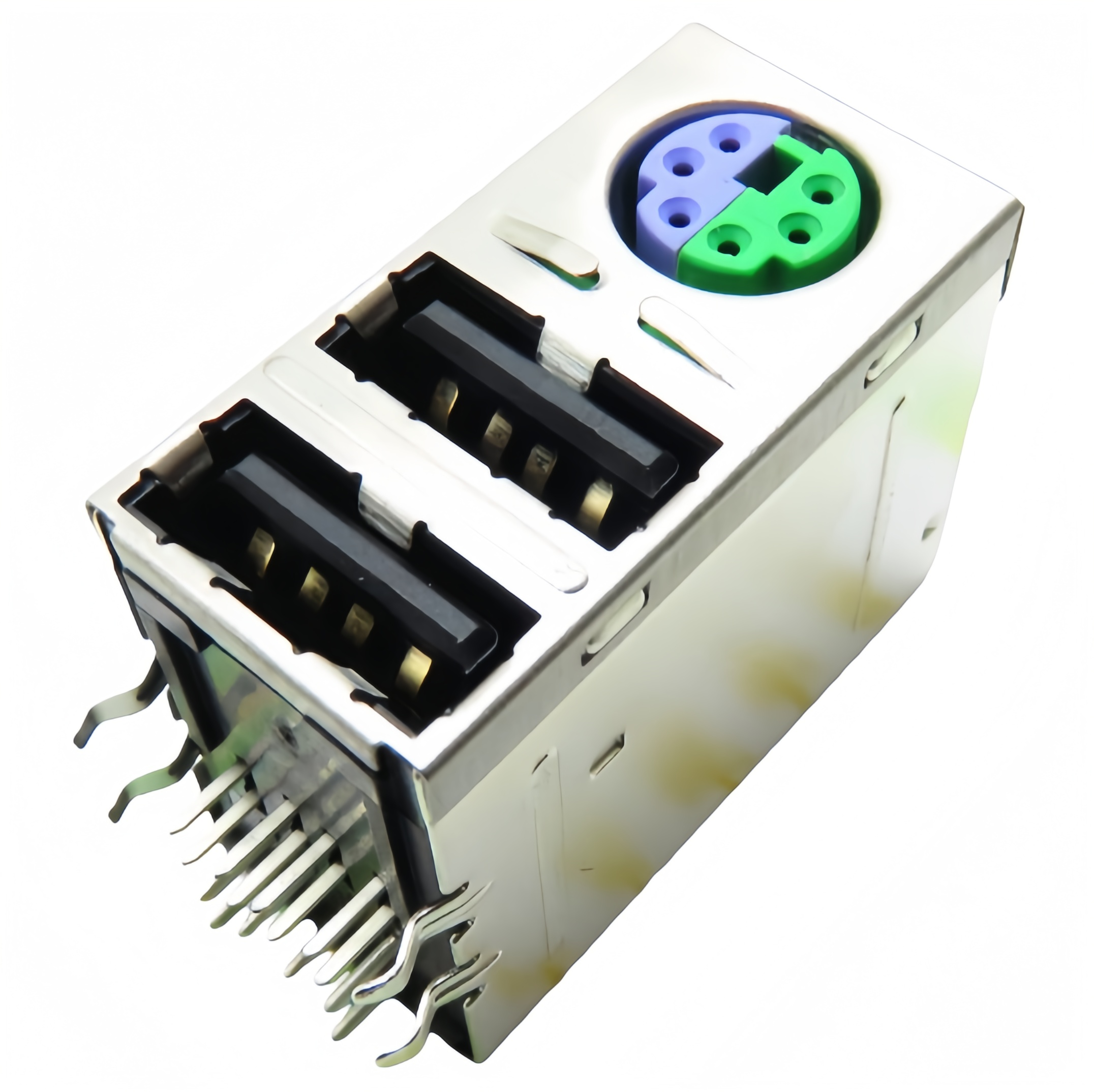 台式机主板常用双层USB接口 带PS2键盘鼠标接口