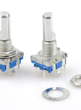 旋转编码器 编码开关 EC11 音响数字电位器  带开关 五脚柄长20MM