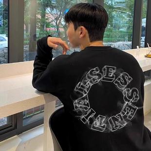 FEAR GOD烟雾情侣纯棉圆领卫衣宽松 ESSENTIALS潮牌美式 FOG正品