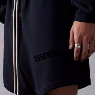 FOG 五分裤 Fear God复线Essentials撞色抽绳短裤 男女潮牌 正品