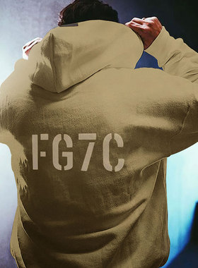 fog fear of god第七季7C主线FG富贵植绒帽衫高街连帽卫衣潮牌