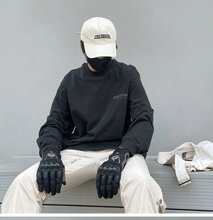 GOD复线ESSENTIALS反光小标圆领长袖 正品 FEAR T恤打底男女 FOG