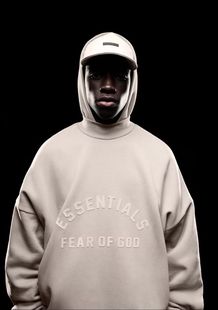 ESSENTIALS复线酷黑加绒连帽卫衣帽衫 FOG正品 GOD第八季 潮 FEAR