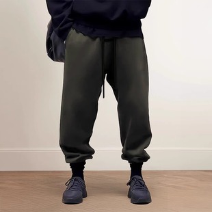 GOD复线ESSENTIALS高街加绒束脚休闲卫裤 24秋冬新款 FEAR FOG