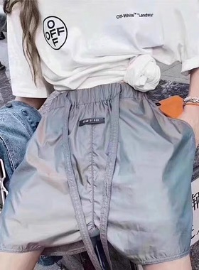 FOG FEAR OF GOD第六季主线高街反光炫彩飘带宽松短裤五分裤男女