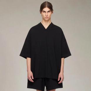 FEAR 男士 休闲V领短袖 夏 GOD复线ESSENTIALS云系列24FW美式 FOG