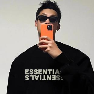 FOG秋冬潮牌倒影ESSENTIALS印花休闲圆领宽松卫衣男 GOD FEAR