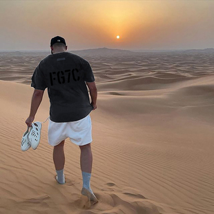 7th主线植绒圆领短袖 FOG GOD第七季 宽松T恤男女FG潮牌 FEAR