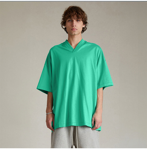 GOD复线ESSENTIALS短袖 正品 FEAR T恤潮牌宽松V领纯棉男女 FOG