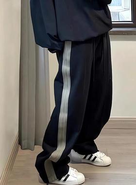 FEAR OF GOD联名三条杠美式直筒运动休闲长裤FOG秋冬潮牌卫裤男女