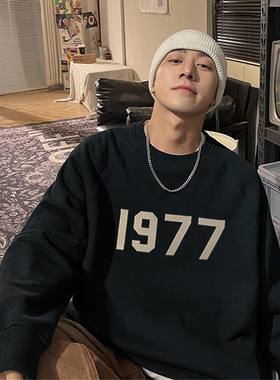 正品FEAR OF GOD复线ESSENTIALS卫衣圆领1977宽松休闲FOG男女潮牌