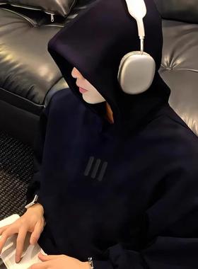 FEAR OF GOD联名三条杠潮牌套头连帽衫FOG秋冬加绒宽松休闲卫衣男