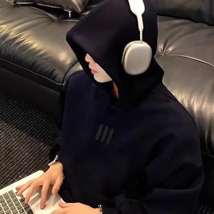 FOG秋冬加绒宽松休闲卫衣男 GOD联名三条杠潮牌套头连帽衫 FEAR