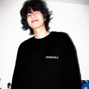 FOG复线ESSENTIALS美式 GOD 潮牌刺绣字母圆领加绒卫衣男 FEAR