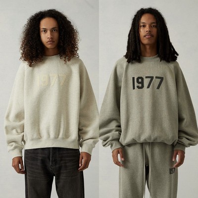 essentials圆领卫衣加绒潮牌宽松