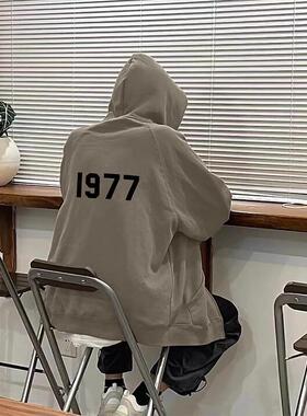 FOG FEAR OF GOD秋冬1977拉链连帽卫衣ESSENTIALS开衫外套男女潮