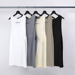 FEAR 背心透气夏季 潮牌圆领无袖 GOD复线ESSENTIALS打底衫 新款
