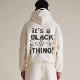 GOD加绒卫衣FOG复线ESSENTIALS潮牌秋冬连帽衫 FEAR 24FALL新款