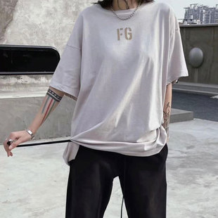 FEAR t恤宽松潮流大码 主线男女高街短袖 GOD富贵FG第七季 FOG