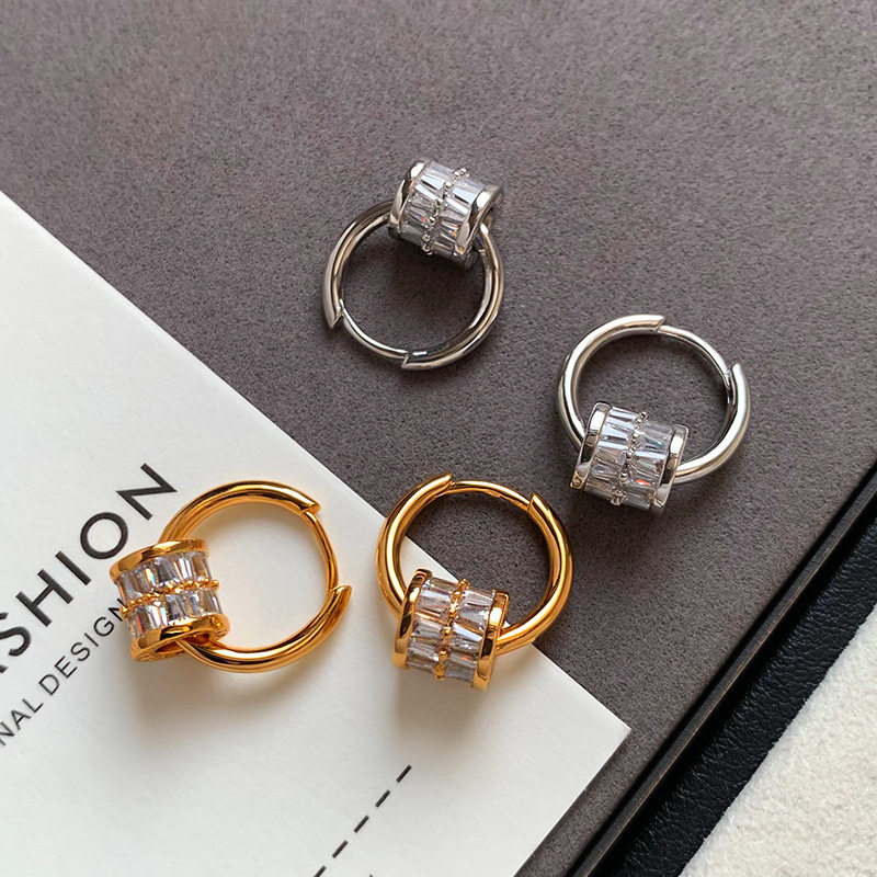 金色镶钻小蛮腰圈圈耳环女轻奢小众设计高级气质时尚百搭耳钉耳饰,饰品/流行首饰/时尚饰品新,耳环,淘宝优惠券,粉丝福利购,淘宝优惠卷