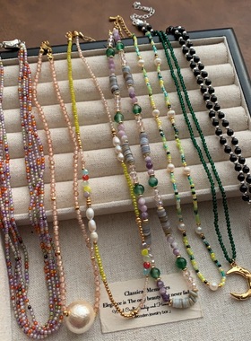 福利款新中式葫芦福袋蝴蝶结珍珠项链时尚锁骨链甜美国潮项饰女