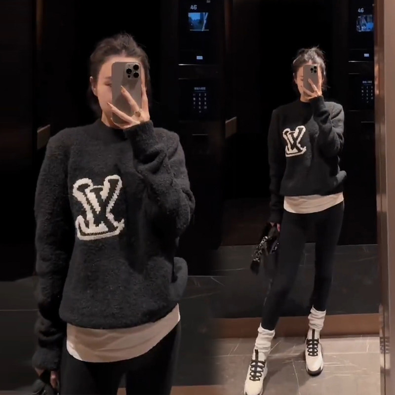 毛衣慵懒高级感宽松针织衫2025