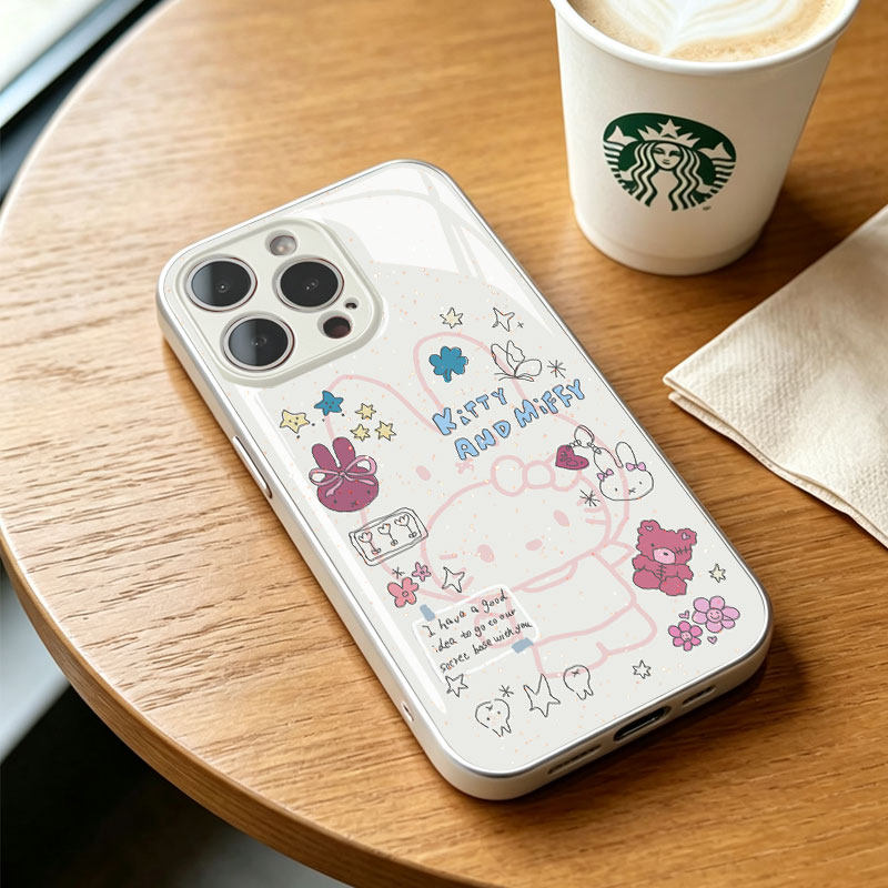 卡通彩绘适用苹果17promax手机壳iPhone16/15/14/13/12/11/X防摔保护套水凝壳带挂绳华为/荣耀/小米/红米/