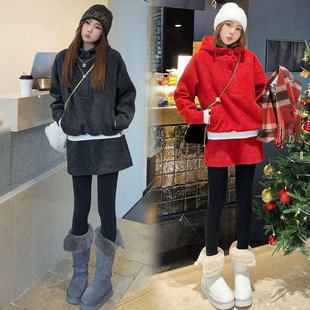 入冬漂亮衣服炸街一整套女装 连帽卫衣搭配半身裙子套装 新款 秋冬季